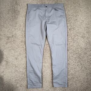Faherty Pants Men 36x34 Movement 5 Pocket Chino Coolmax Organic Cotton Blend